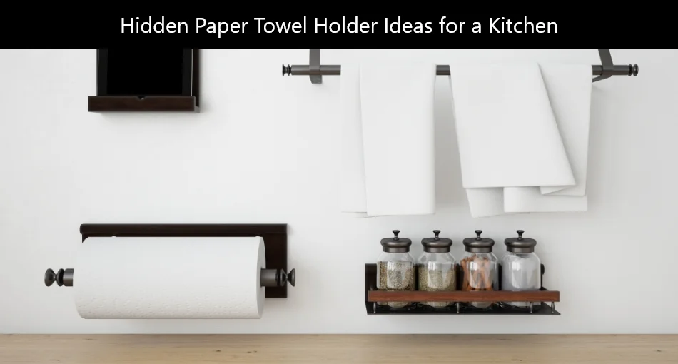 11 Clever Hidden Paper Towel Holder Ideas for a Kitchen - Trendy Drafts
